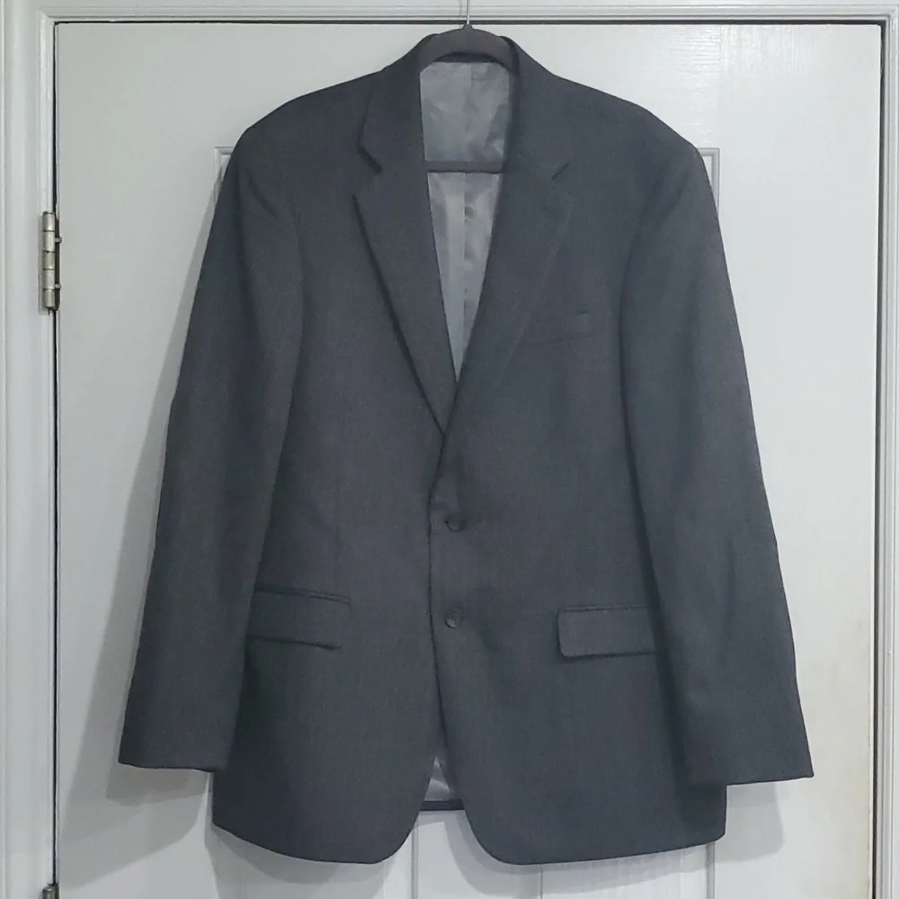 Stafford Signature Blazer With Black Elbow Patches Size 44L - Picture 1 of 5